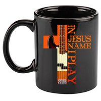 In Jesus Name I Play Bass 11oz C Handle Ceramic Mug