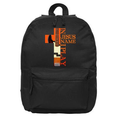 In Jesus Name I Play Bass 16 in Basic Backpack