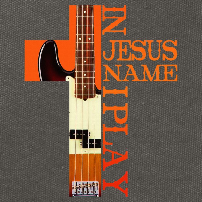 In Jesus Name I Play Bass Cotton Canvas Backpack