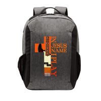 In Jesus Name I Play Bass Vector Backpack