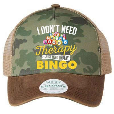 I Just Need To Play Bingo Bingo Lover Gambler Gambling Legacy Tie Dye Trucker Hat