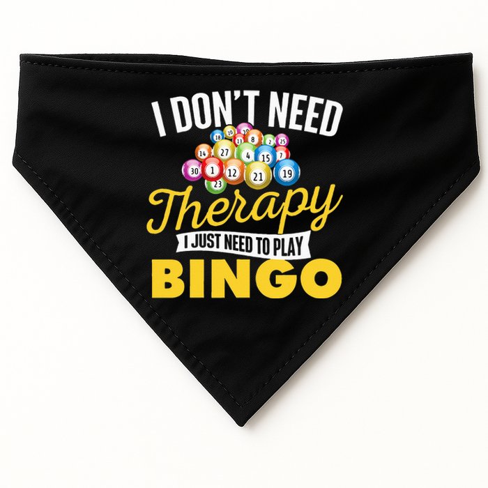 I Just Need To Play Bingo Bingo Lover Gambler Gambling USA-Made Doggie Bandana