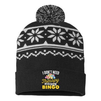 I Just Need To Play Bingo Bingo Lover Gambler Gambling USA-Made Snowflake Beanie