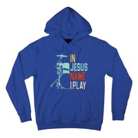 In Jesus Name I Play Music Drummer Hoodie