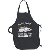 I Just Need To Be Dramatic Lazy Unicorn Gift Lazy Unicorn Apron