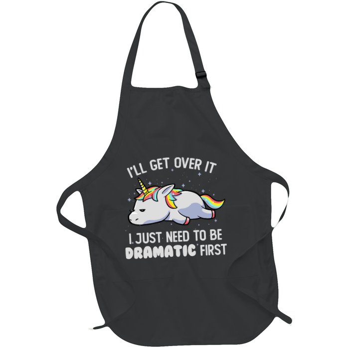 I Just Need To Be Dramatic Lazy Unicorn Gift Lazy Unicorn Apron