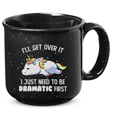 I Just Need To Be Dramatic Lazy Unicorn Gift Lazy Unicorn 15oz Campfire Ceramic Mug