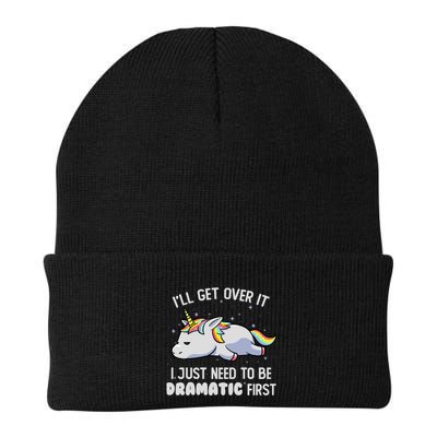 I Just Need To Be Dramatic Lazy Unicorn Gift Lazy Unicorn Beanie