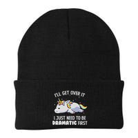 I Just Need To Be Dramatic Lazy Unicorn Gift Lazy Unicorn Beanie