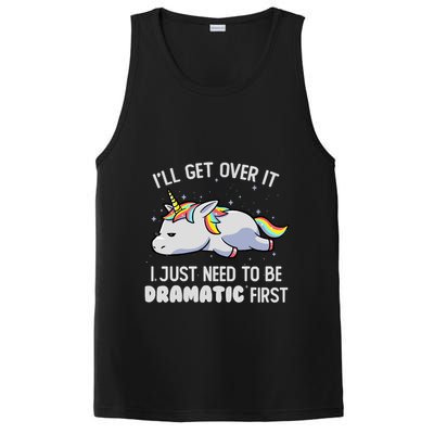 I Just Need To Be Dramatic Lazy Unicorn Gift Lazy Unicorn PosiCharge Competitor Tank