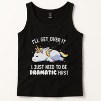 I Just Need To Be Dramatic Lazy Unicorn Gift Lazy Unicorn Tank Top