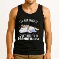 I Just Need To Be Dramatic Lazy Unicorn Gift Lazy Unicorn Tank Top