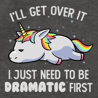 I Just Need To Be Dramatic Lazy Unicorn Gift Lazy Unicorn Vector Backpack