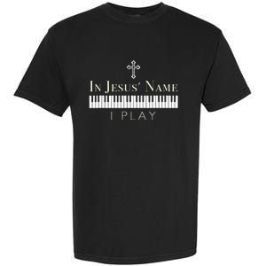 In Jesus Name I Play Guitar Christian Music Player Garment-Dyed Heavyweight T-Shirt