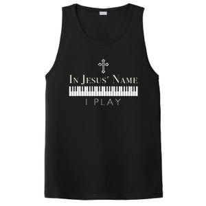 In Jesus Name I Play Guitar Christian Music Player PosiCharge Competitor Tank