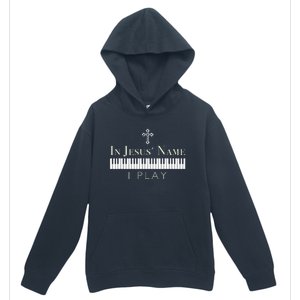 In Jesus Name I Play Guitar Christian Music Player Urban Pullover Hoodie