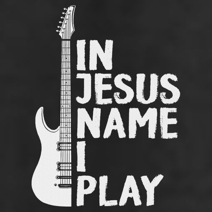 In Jesus Name I Play Guitar Christian Gift Guitar Lover Cool Comfort Performance Bucket Hat