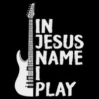 In Jesus Name I Play Guitar Christian Gift Guitar Lover Impact Tech Backpack