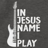In Jesus Name I Play Guitar Christian Gift Guitar Lover Vector Backpack