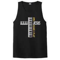 In Jesus Name I Play Christian Pianist Piano Lover PosiCharge Competitor Tank