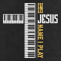 In Jesus Name I Play Christian Pianist Piano Lover Hat