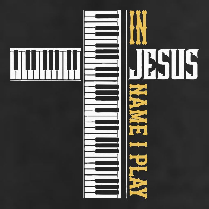 In Jesus Name I Play Christian Pianist Piano Lover Hat