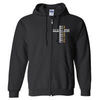 In Jesus Name I Play Christian Pianist Piano Lover Full Zip Hoodie