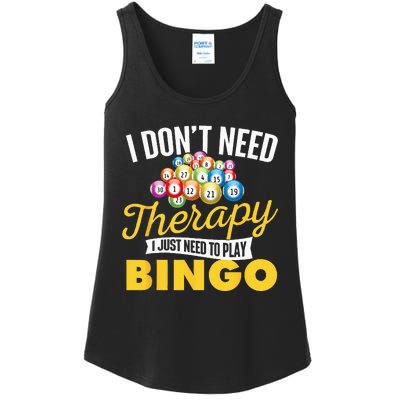 I Just Need To Play Bingo Bingo Lover Gambler Gambling Ladies Essential Tank