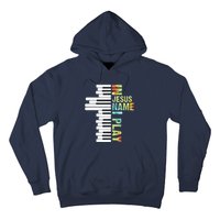 In Jesus Name I Play Piano Christian Music Vintage Hoodie