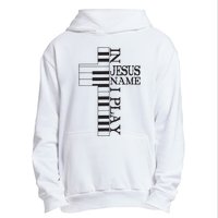 In Jesus Name I Play Christian Pianist Piano Lover Urban Pullover Hoodie