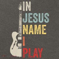 In Jesus Name I Play Guitar Christian Band Guitar Cotton Canvas Backpack