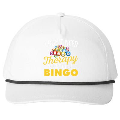 I Just Need To Play Bingo Bingo Lover Gambler Gambling Snapback Five-Panel Rope Hat