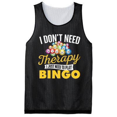 I Just Need To Play Bingo Bingo Lover Gambler Gambling Mesh Reversible Basketball Jersey Tank