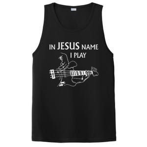 In Jesus Name I Play Bass Guitar Guitarist Player S PosiCharge Competitor Tank