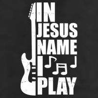 In Jesus Name I Play Guitar Adult Drive Performance Visor