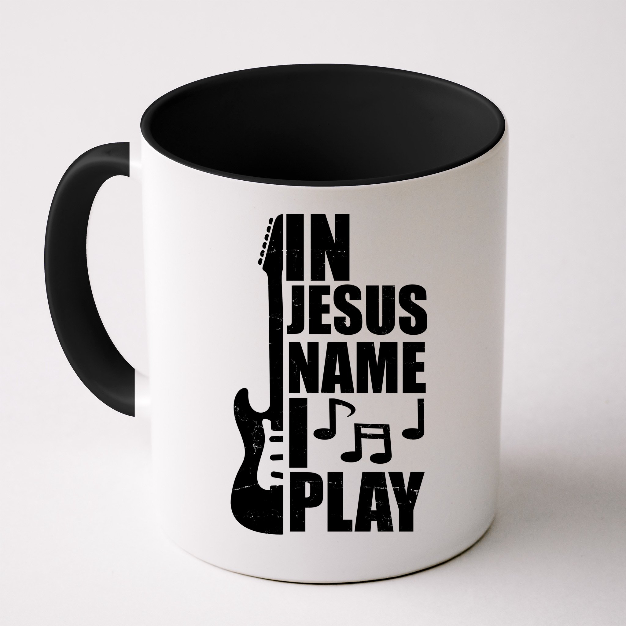 In Jesus Name I Play Guitar Mug