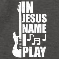 In Jesus Name I Play Guitar Vector Backpack