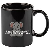 I Just Need To Do Yoga Elephant Pilates Funny Gift 11oz C Handle Ceramic Mug