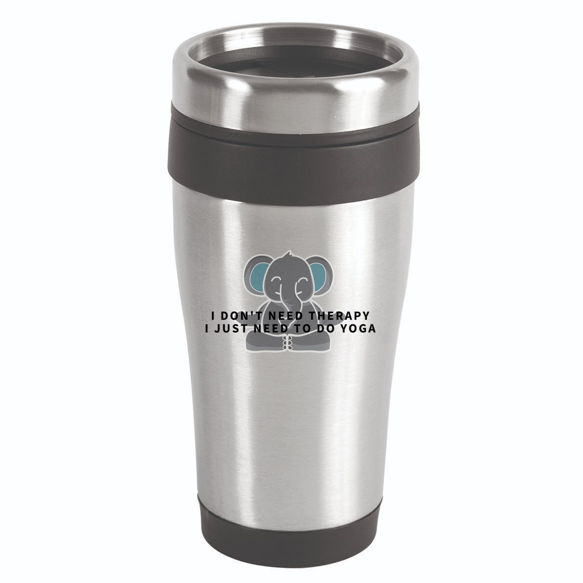 I Just Need To Do Yoga Elephant Pilates Gift 16oz Travel Tumbler
