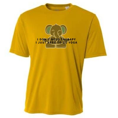 I Just Need To Do Yoga Elephant Pilates Gift Cooling Performance Crew T-Shirt