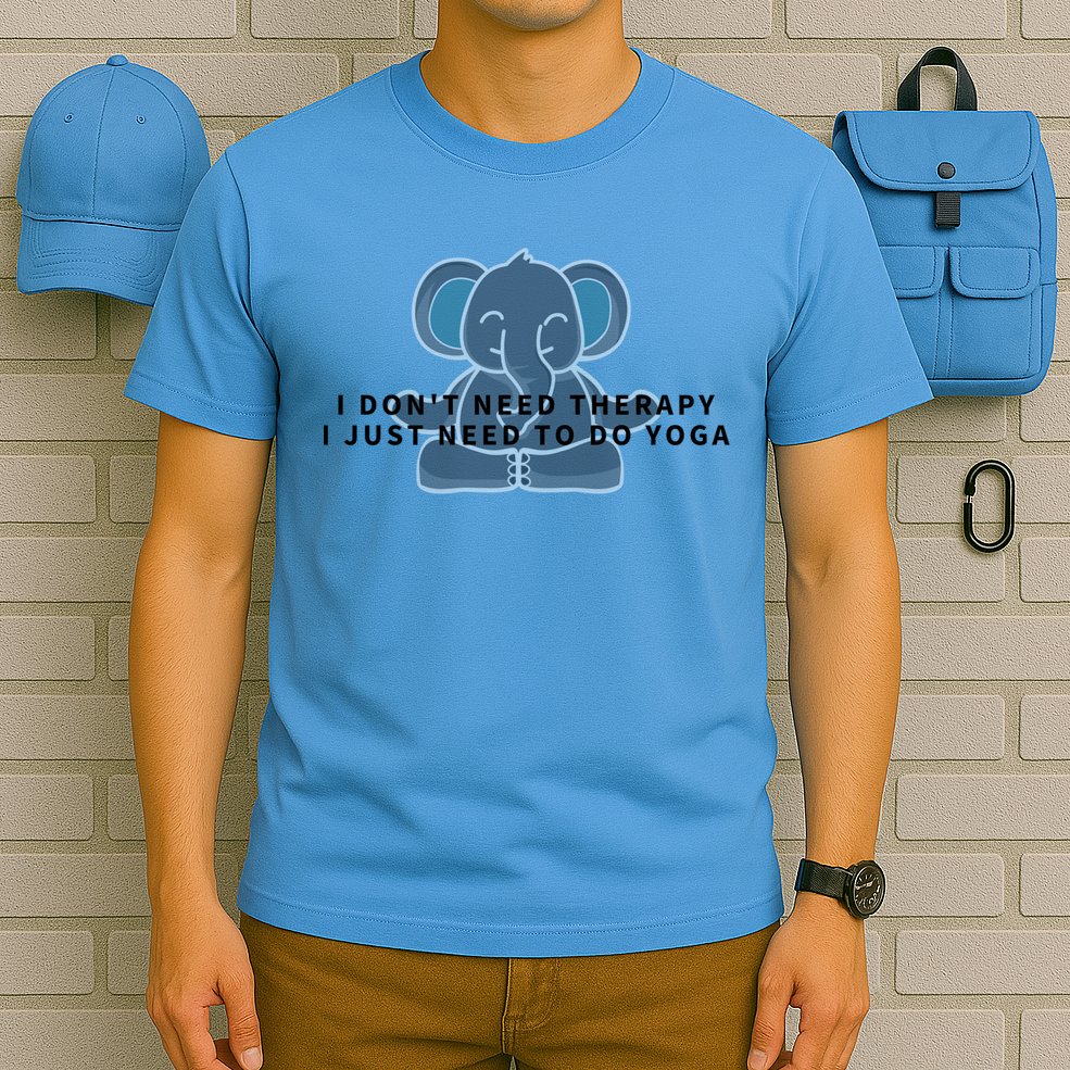I Just Need To Do Yoga Elephant Pilates Gift T-Shirt
