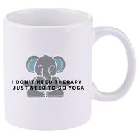 I Just Need To Do Yoga Elephant Pilates Gift 11oz C Handle Ceramic Mug
