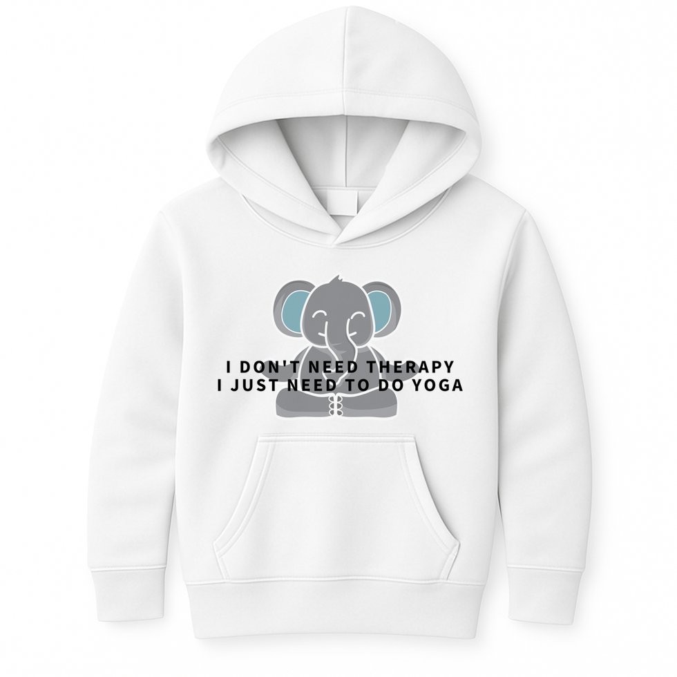 I Just Need To Do Yoga Elephant Pilates Gift Kids Hoodie