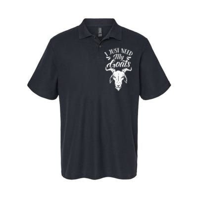 I Just Need My Goats Pet Animal Lover Goat Owner Softstyle Adult Sport Polo