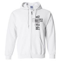 In Jesus Name I Play Christian Pianist Funny Piano Lover Full Zip Hoodie