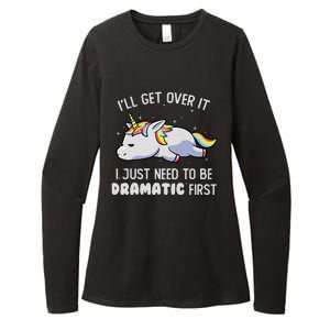 I Just Need To Be Dramatic Lazy Unicorn Gift - Lazy Unicorn Womens CVC Long Sleeve Shirt