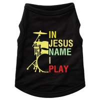 In Jesus Name I Play Vintage Drum Doggie Tank