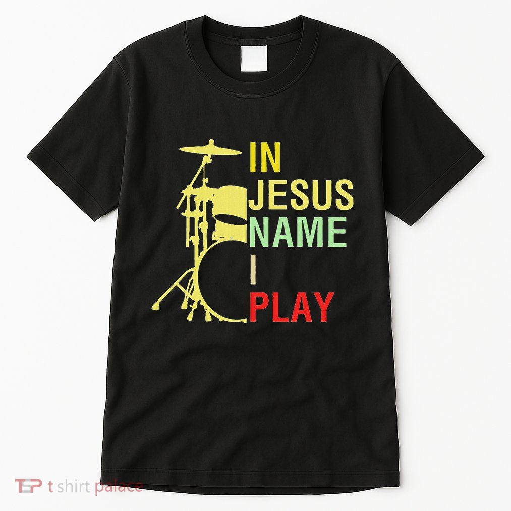 In Jesus Name I Play Vintage Drum Tall T-Shirt
