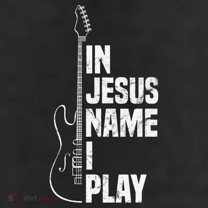 In Jesus Name I Play Guitar Christian Guitar Player 11oz C Handle Ceramic Mug