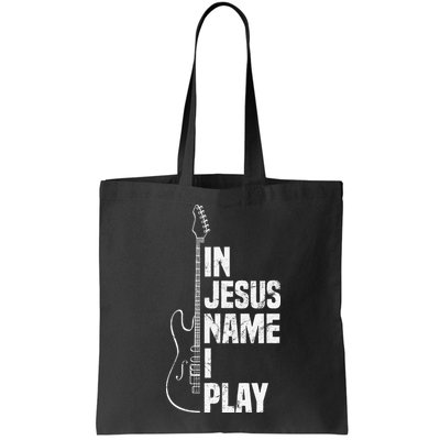 In Jesus Name I Play Guitar Christian Guitar Player Bag